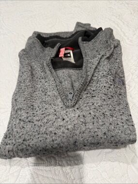 Men's Gray Quarter-Zip Sweater Pullover